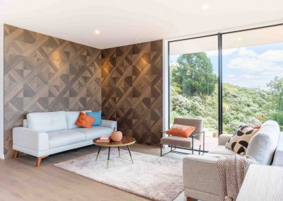tiled wall, house builders nelson